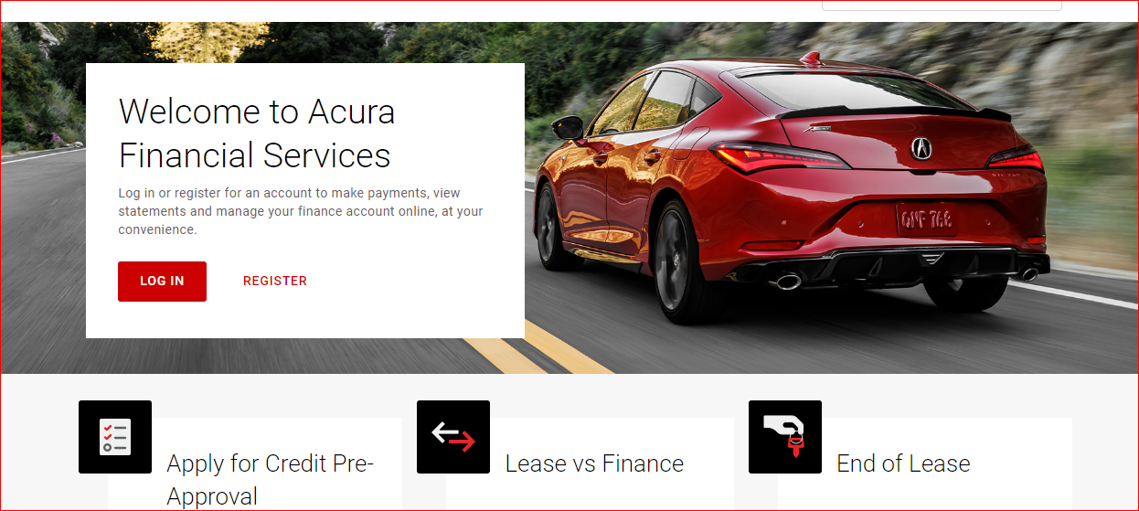 Acura Financial Services Payoff Options and Overnight Address