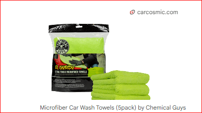 Microfiber Car Wash Towels (5-pack) by Chemical Guys