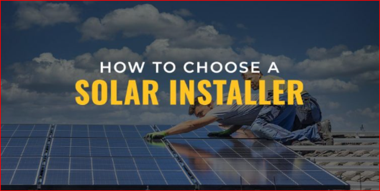 how to choose a solar installer to finance B2B